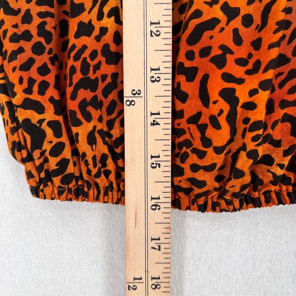 INDAH Gemma Tube Top Womens Small Medium Orange Black Cheetah Animal Print NWT - Picture 16 of 16